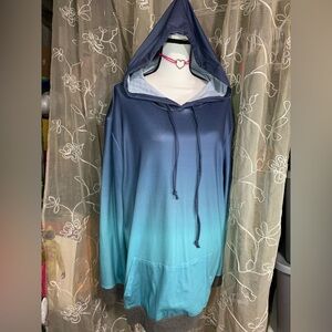 ❌SOLD🌟Twink Lady Blue Ombré Hoodie